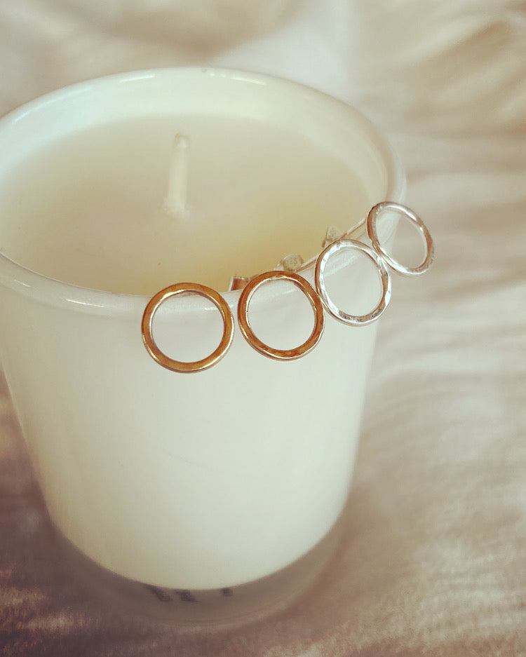 9 Carat Gold O Earrings - Made to order