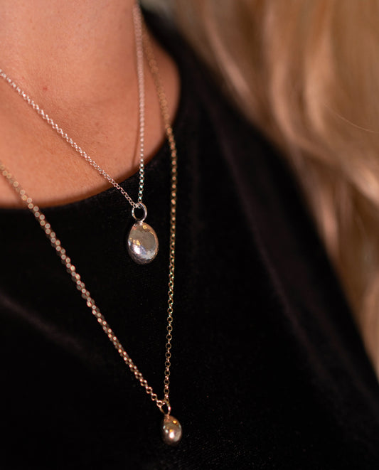 Silver Buoy Pendant - Midi