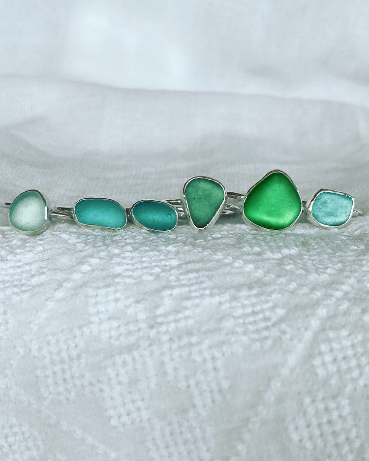 Sea Glass Rings - Made to order