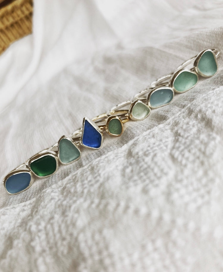 Sea Glass Rings - Made to order