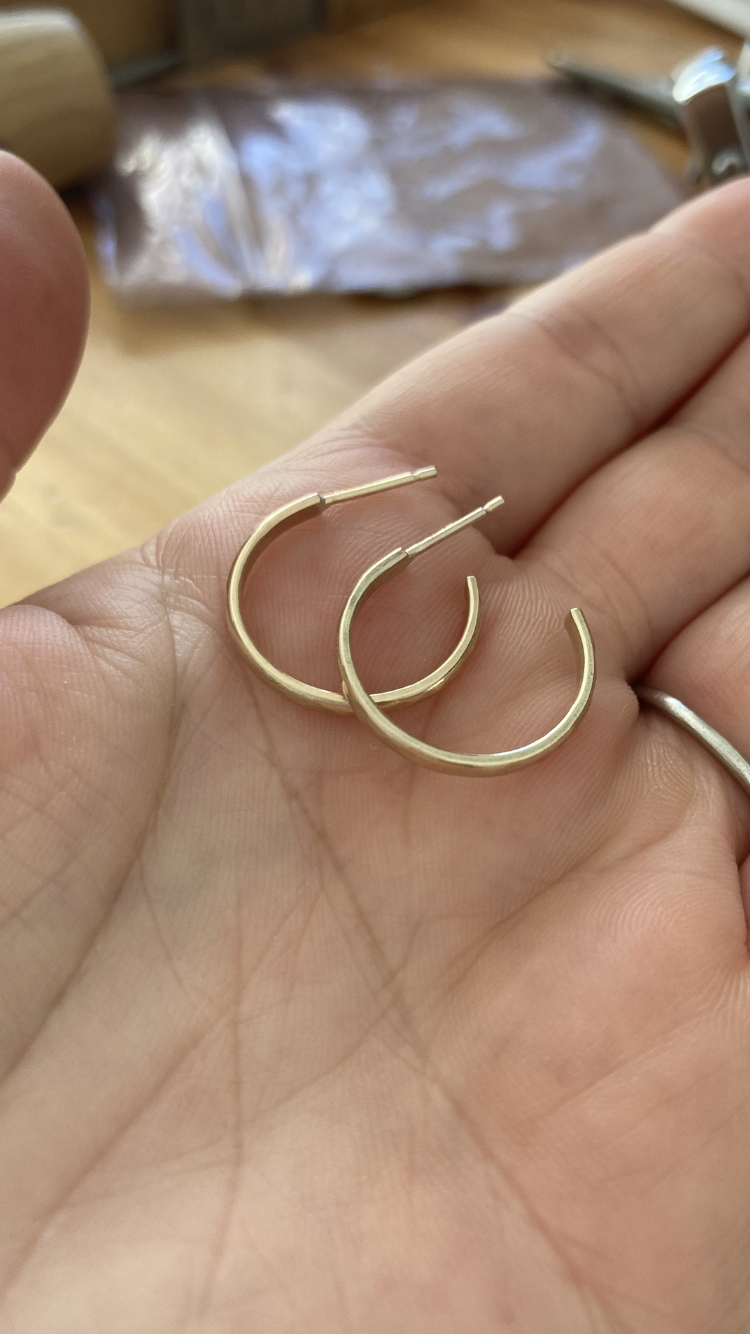 9 Carat Gold Chunky Everyday Hoops