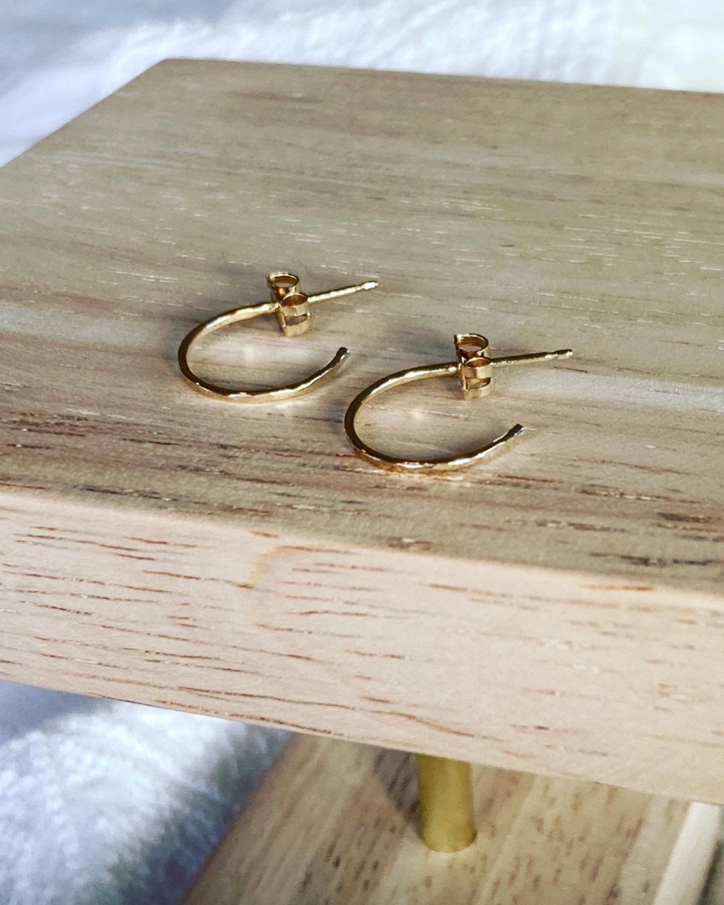 9 Carat Gold Delicate Hoops