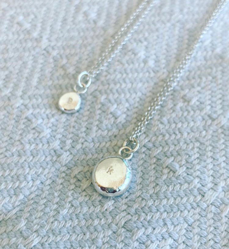 Silver Maxi Pebble Pendant