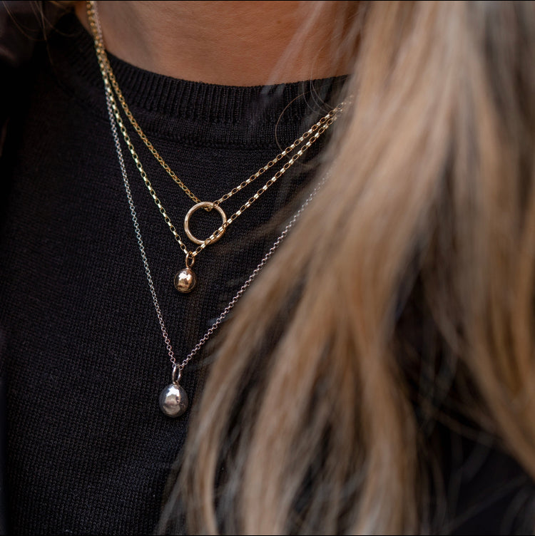 Silver Mini Buoy Pendant