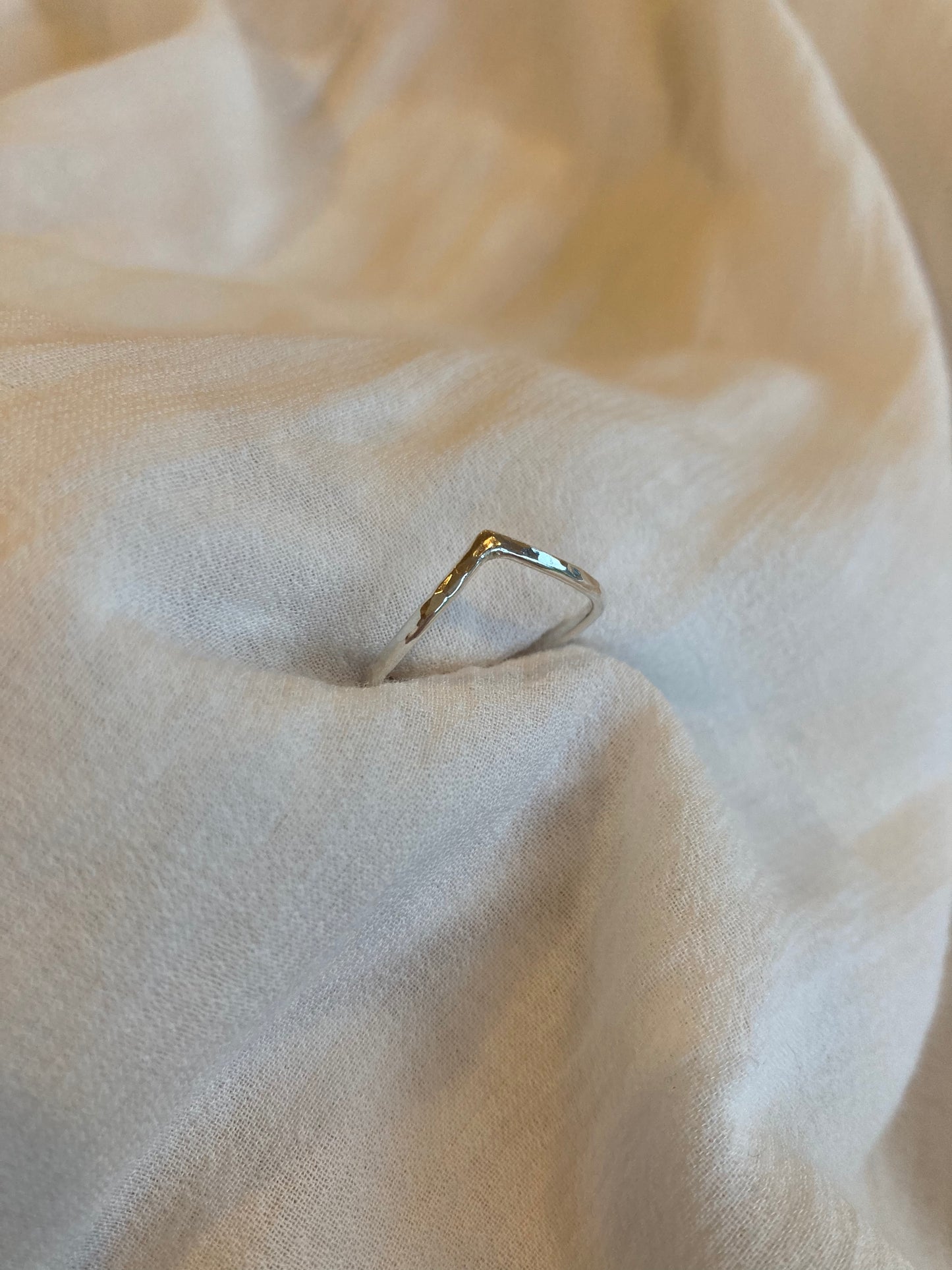 Silver Wishbone Ring