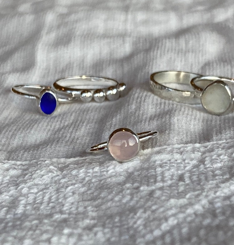 Rose Quartz Ring - Round - Made to order