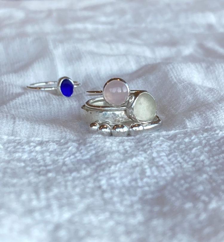 Rose Quartz Ring - Round - Made to order