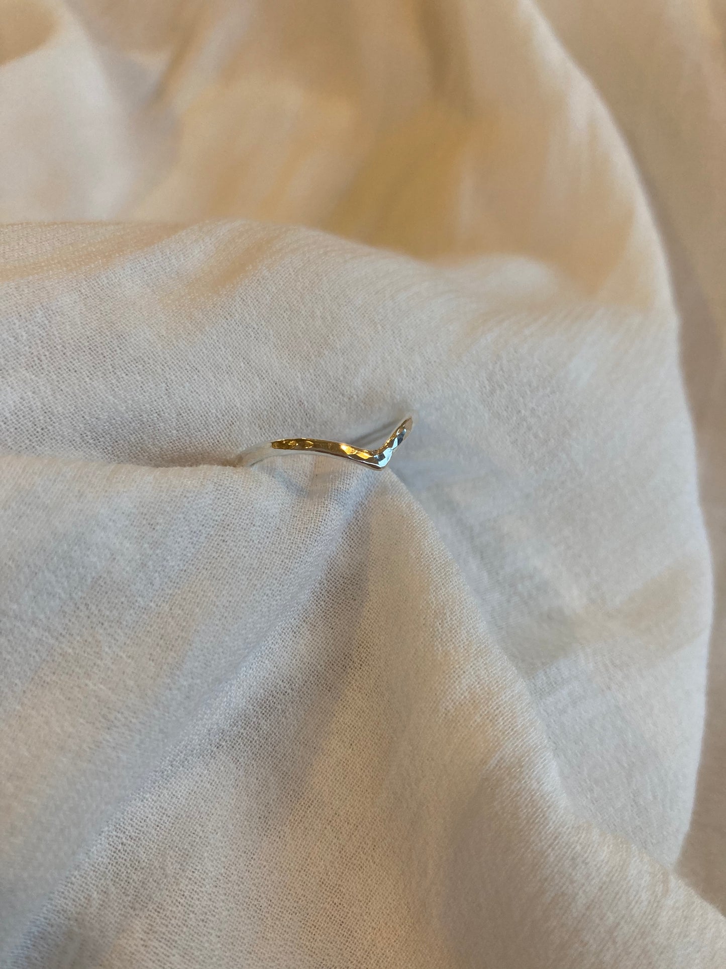 Silver Wishbone Ring