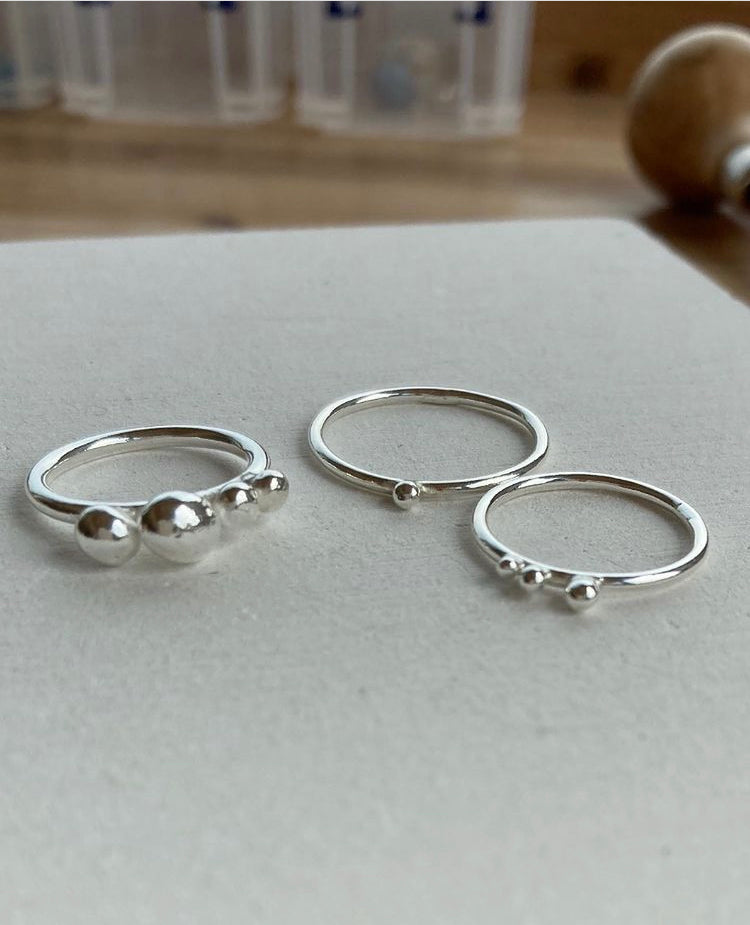 Silver Bubble Ring