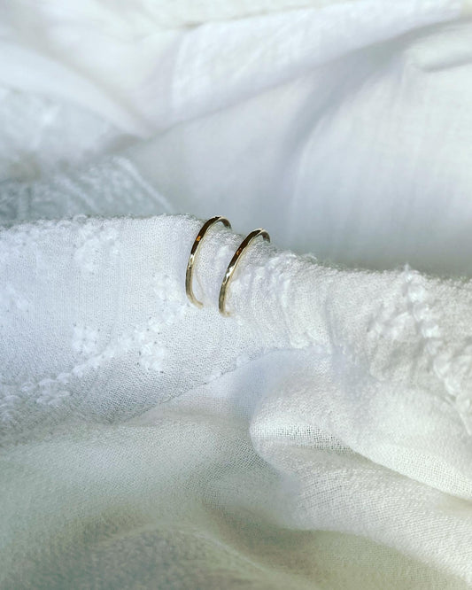 9 Carat Gold Delicate Hoops