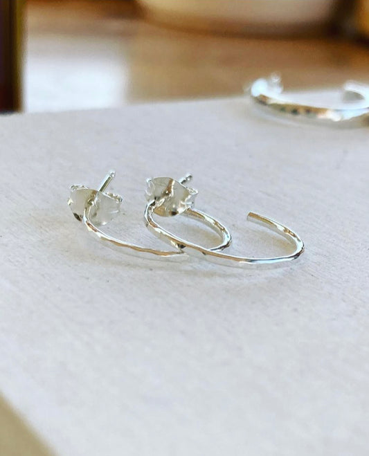 Silver Delicate Hoops