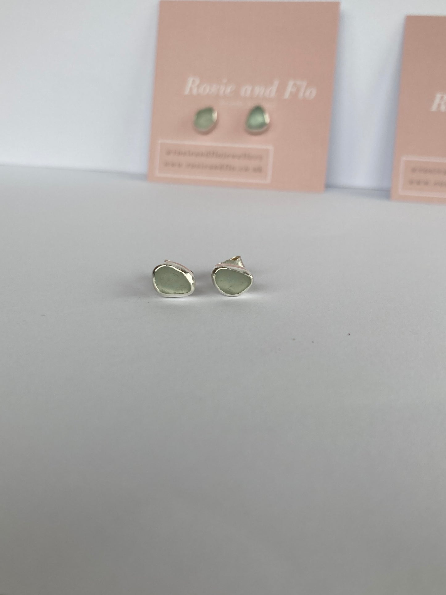 Sea Glass Studs - Made to order